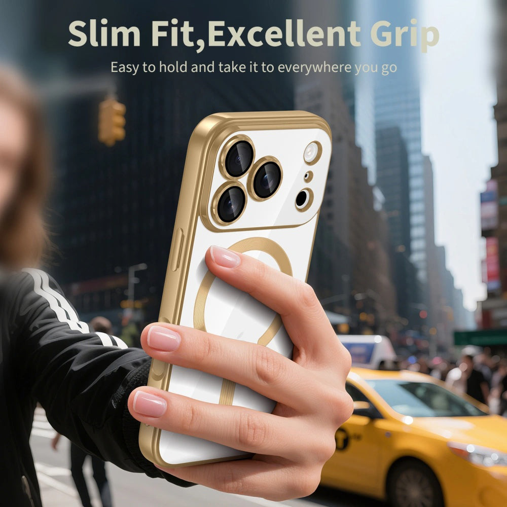 MagSafe-kotelo Apple iPhone 17 Pro Maxille, Techsuit, Luxury Crystal, Vaaleanvioletti