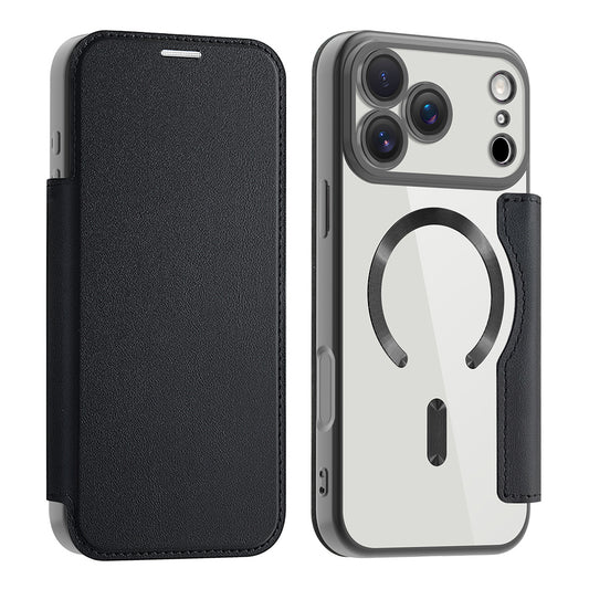MagSafe-kotelo Apple iPhone 17 Pro Maxille, Techsuit, SmartMag Book, Musta