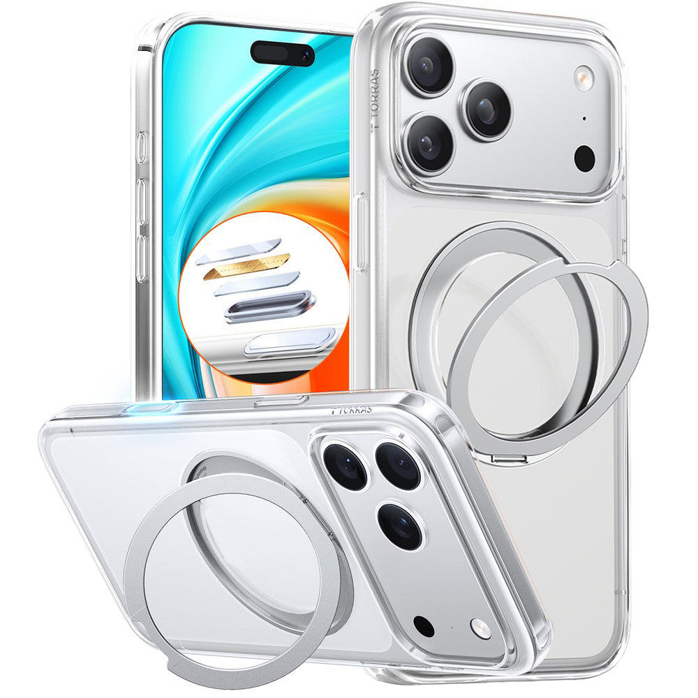 MagSafe-kotelo Apple iPhone 17 Pro Maxille, Torras, Ostand Pro, Läpinäkyvä