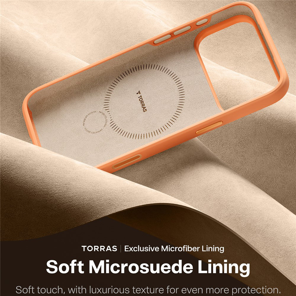 MagSafe-kotelo Apple iPhone 17 Pro Maxille, Torras, QPRO Silicone, Oranssi