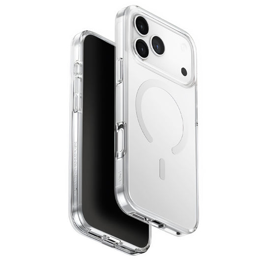 MagSafe-kotelo Apple iPhone 17 Pro Maxille, UNIQ, Clario MagClick, Läpinäkyvä