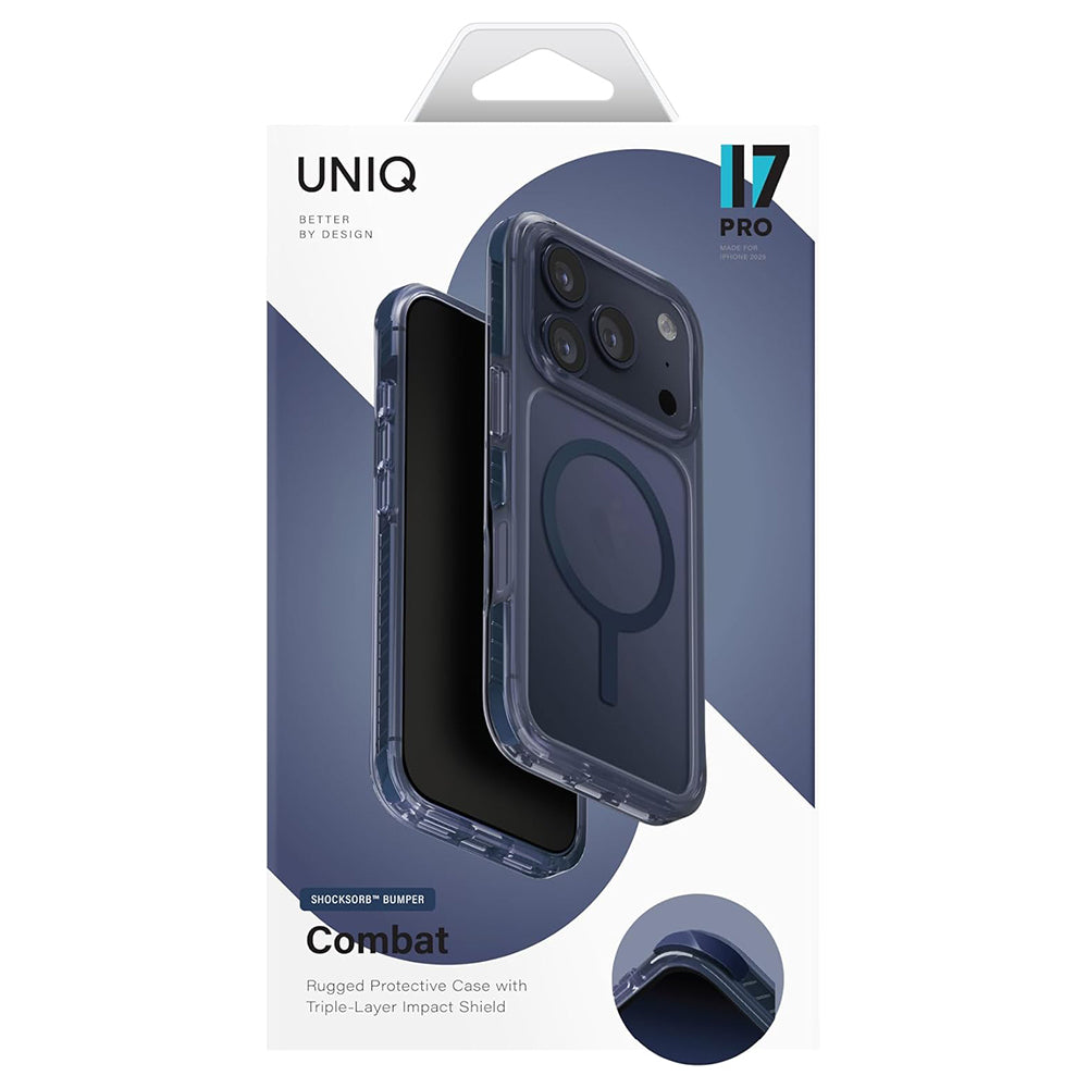 MagSafe-kotelo Apple iPhone 17 Pro Maxille, UNIQ, Combat MagClick, Valkoinen
