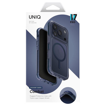 MagSafe-kotelo Apple iPhone 17 Pro Maxille, UNIQ, Combat MagClick, Valkoinen