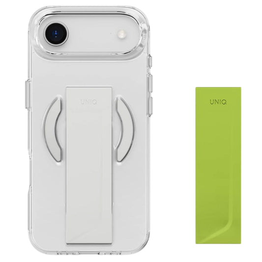 MagSafe-kotelo Apple iPhone 17 Pro Maxille, UNIQ, Heldro Air MagClick, Harmaa Läpinäkyvä