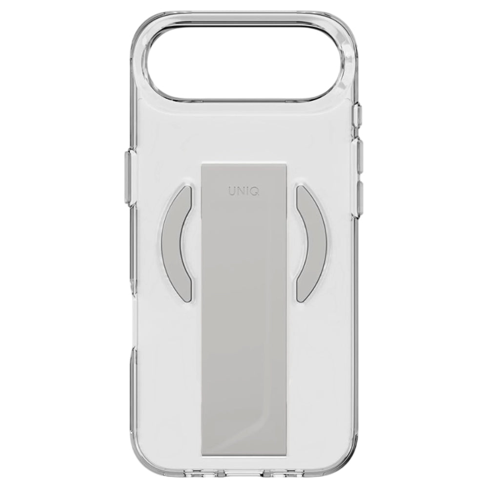 MagSafe-kotelo Apple iPhone 17 Pro Maxille, UNIQ, Heldro Air MagClick, Harmaa Läpinäkyvä