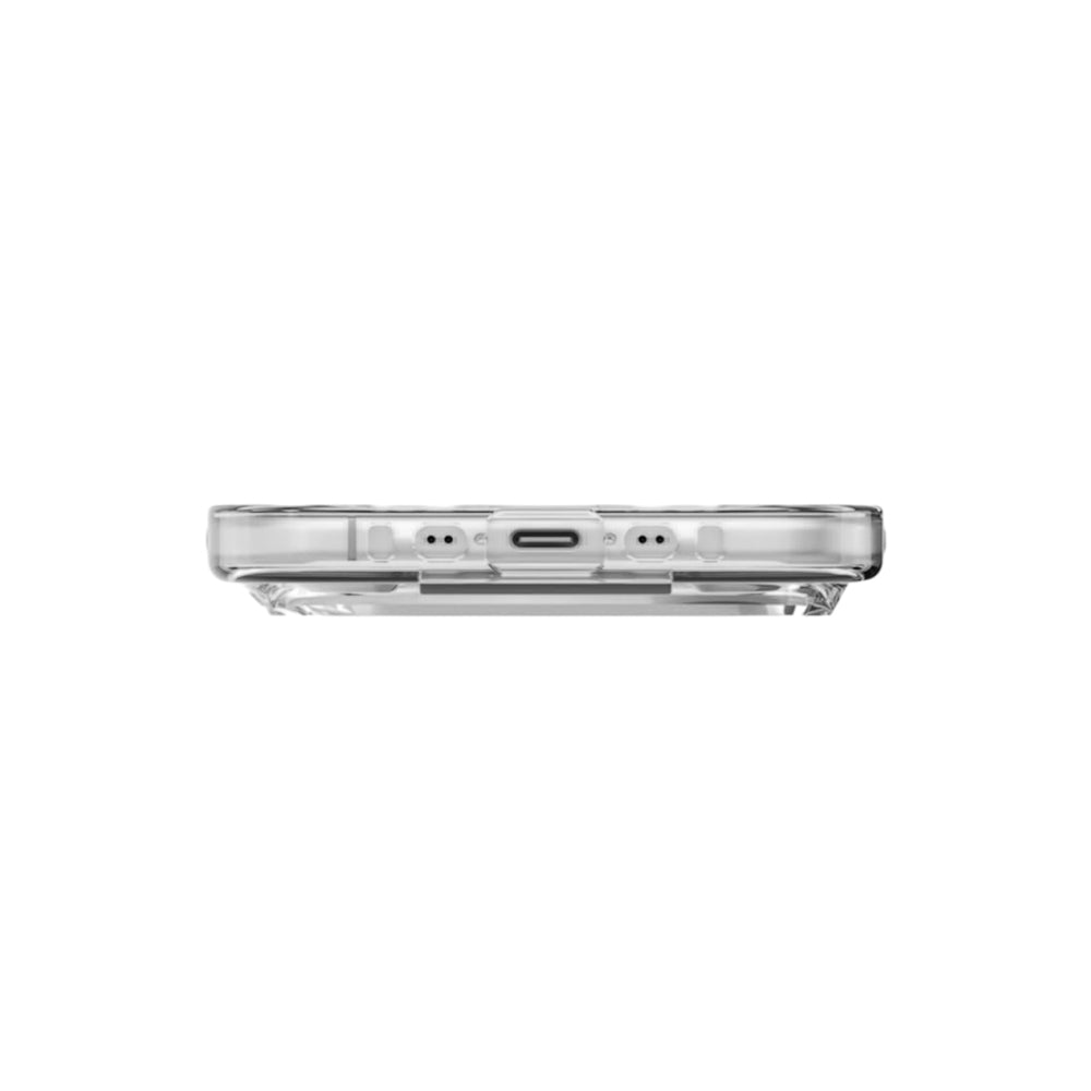 MagSafe-kotelo Apple iPhone 17 Pro Maxille, UNIQ, Heldro Air MagClick, Harmaa Läpinäkyvä