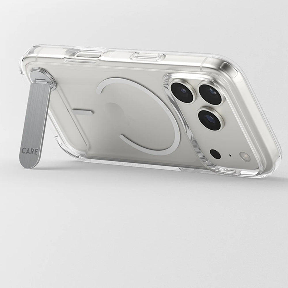 MagSafe-kotelo Apple iPhone 17 Prolle, PanzerGlass, Care Feature Kickstand, Läpinäkyvä