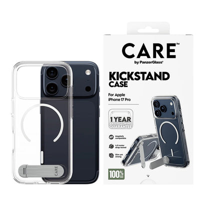 MagSafe-kotelo Apple iPhone 17 Prolle, PanzerGlass, Care Feature Kickstand, Läpinäkyvä