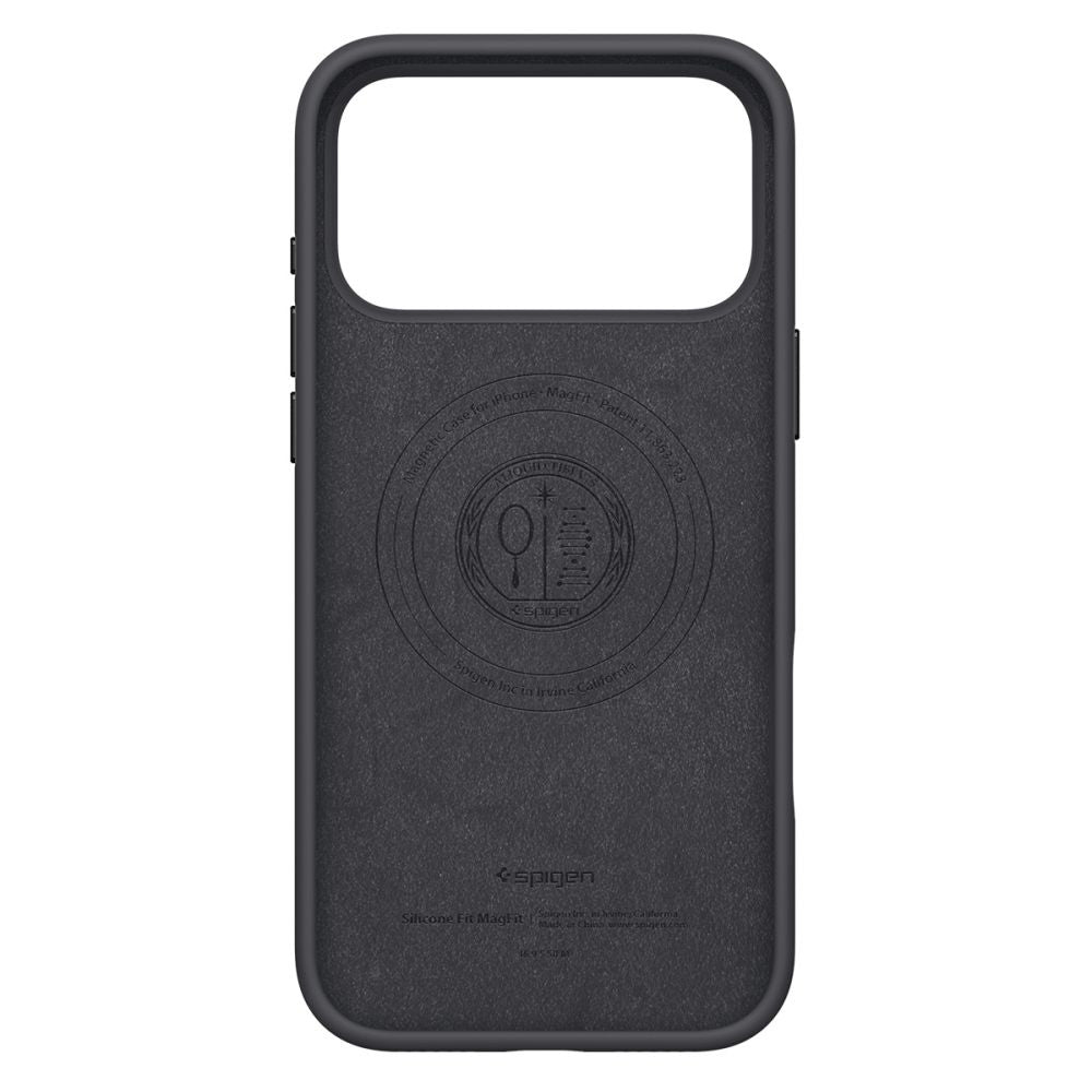 MagSafe-kotelo Apple iPhone 17 Prolle, Spigen, Silicone Fit, Musta