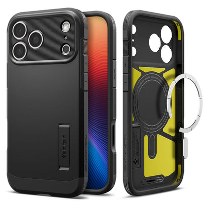 MagSafe-kotelo Apple iPhone 17 Prolle, Spigen, Tough Armor T, Musta