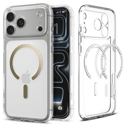 MagSafe-kotelo Apple iPhone 17 Prolle, Spigen, Ultra Hybrid, Läpinäkyvä Kulta