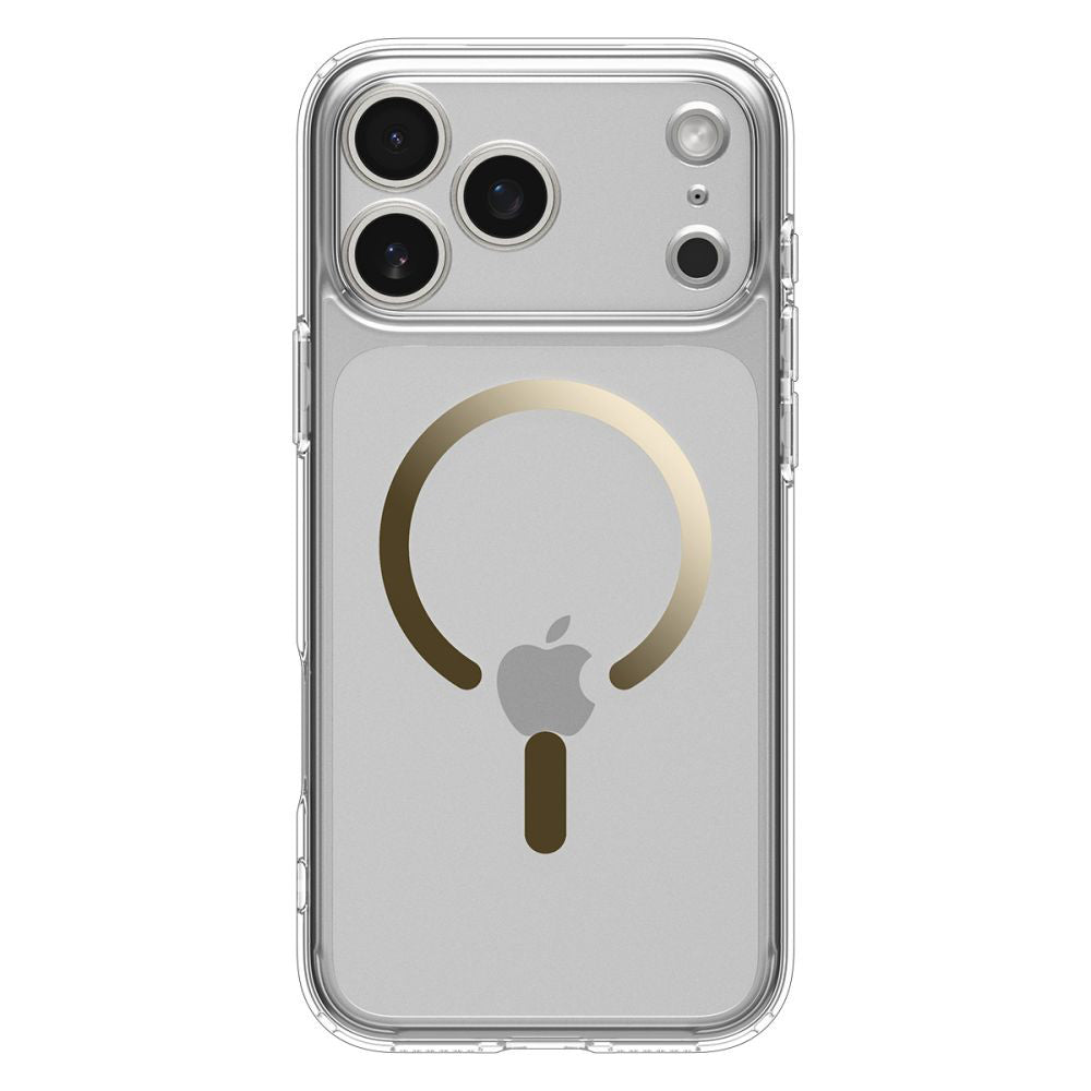 MagSafe-kotelo Apple iPhone 17 Prolle, Spigen, Ultra Hybrid, Läpinäkyvä Kulta