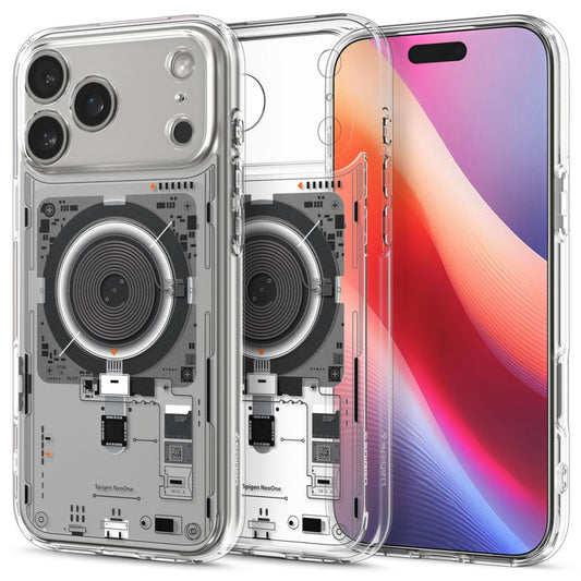 MagSafe-kotelo Apple iPhone 17 Prolle, Spigen, Ultra Hybrid, Läpinäkyvä