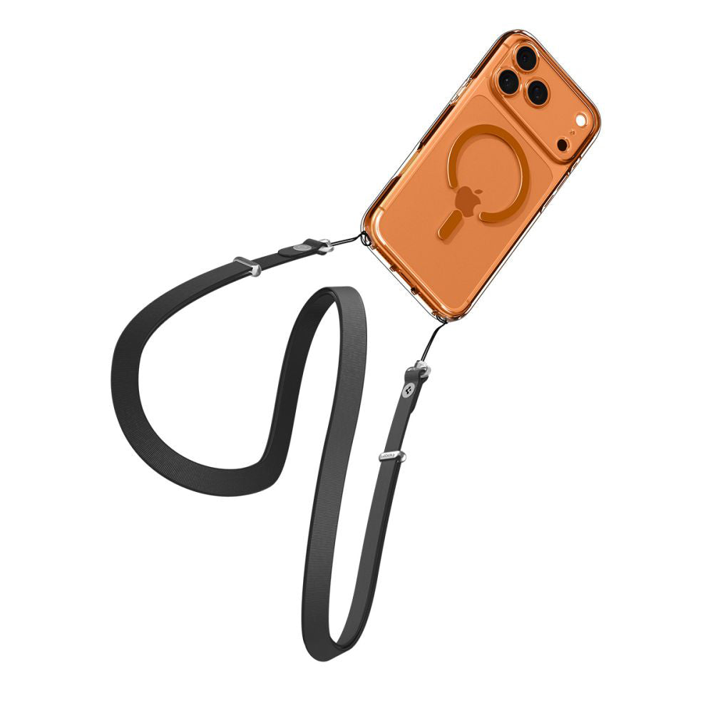 MagSafe-kotelo Apple iPhone 17 Prolle, Spigen, Ultra Hybrid, Oranssi Läpinäkyvä ACS11112