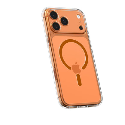 MagSafe-kotelo Apple iPhone 17 Prolle, Spigen, Ultra Hybrid, Oranssi Läpinäkyvä ACS11112