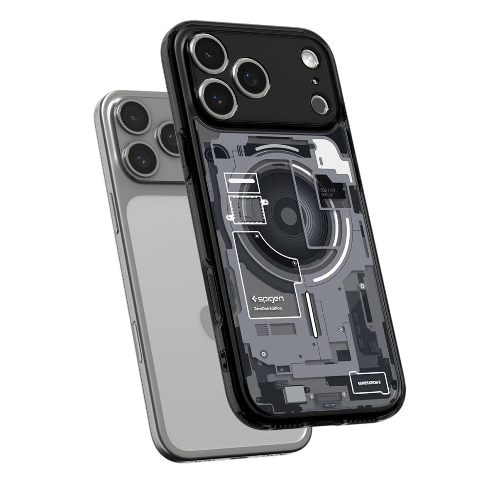 MagSafe-kotelo Apple iPhone 17 Prolle, Spigen, Ultra Hybrid Zero One, Musta
