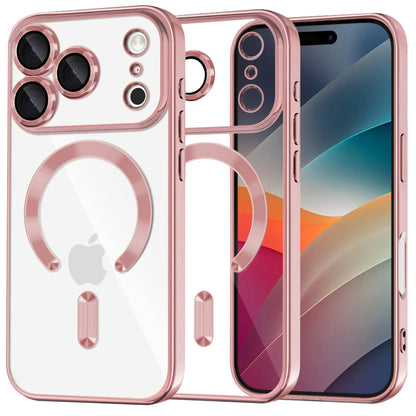 MagSafe-kotelo Apple iPhone 17 Prolle, Techsuit, Luxury Crystal, Pinkki