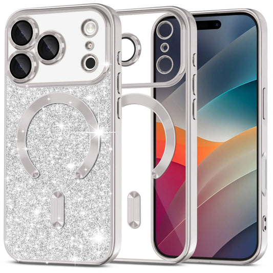 MagSafe-kotelo Apple iPhone 17 Prolle, Techsuit, Luxury Glitter, Hopea