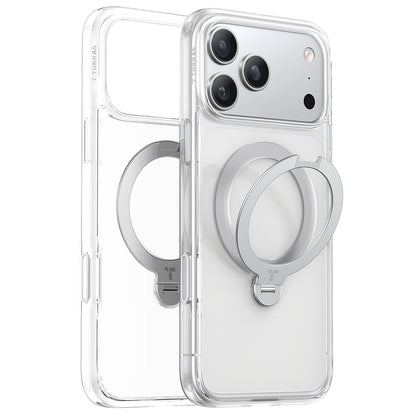 MagSafe-kotelo Apple iPhone 17 Prolle, Torras, Ostand Spin, Läpinäkyvä