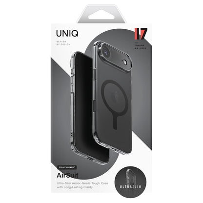 MagSafe-kotelo Apple iPhone 17 Prolle, UNIQ, AirSuit MagClick, Musta