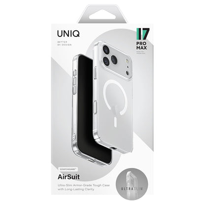 MagSafe-kotelo Apple iPhone 17 Prolle, UNIQ, AirSuit MagClick, Läpinäkyvä