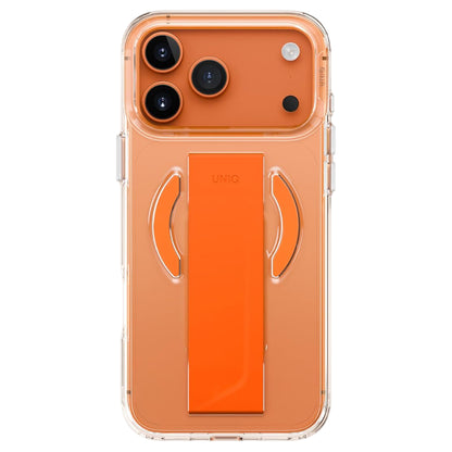 MagSafe-kotelo Apple iPhone 17 Prolle, UNIQ, Heldro Air MagClick, Oranssi Läpinäkyvä