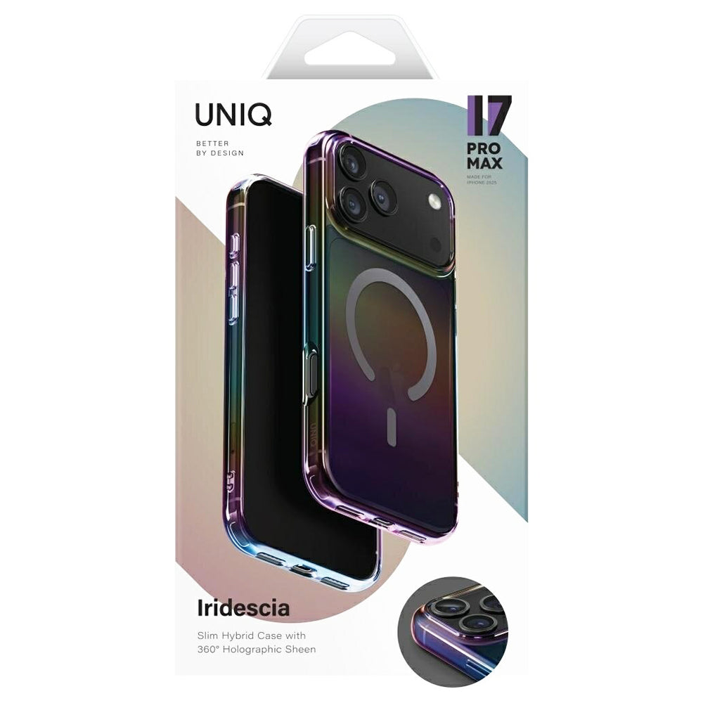 MagSafe-kotelo Apple iPhone 17 Prolle, UNIQ, Iridescia MagClick, Aurora