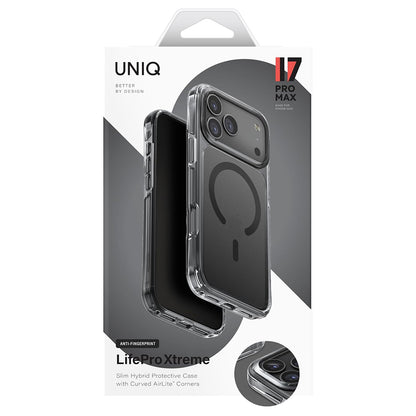 MagSafe-kotelo Apple iPhone 17 Prolle, UNIQ, LifePro Xtreme MagClick, Musta
