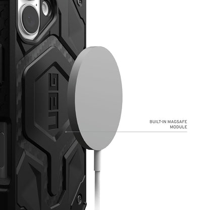MagSafe-kotelo Apple iPhone 17 Prolle, Urban Armor Gear, Monarch Pro Carbon, Musta