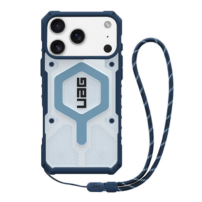 MagSafe-kotelo Apple iPhone 17 Prolle, Urban Armor Gear, Pathfinder Clear with Lanyard, Sininen
