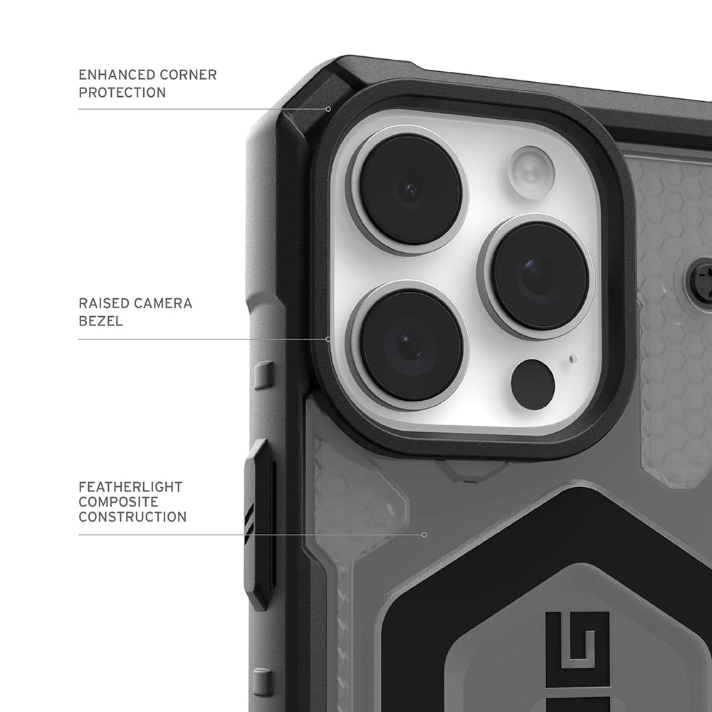 MagSafe-kotelo Apple iPhone 17 Prolle, Urban Armor Gear, Pathfinder Clear, Harmaa
