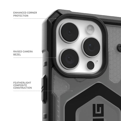 MagSafe-kotelo Apple iPhone 17 Prolle, Urban Armor Gear, Pathfinder Clear, Harmaa