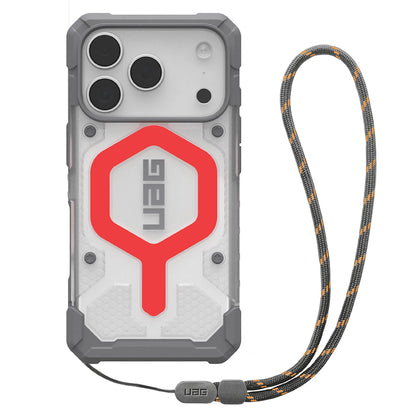 MagSafe-kotelo Apple iPhone 17 Prolle, Urban Armor Gear, Pathfinder Clear with Lanyard, Punainen