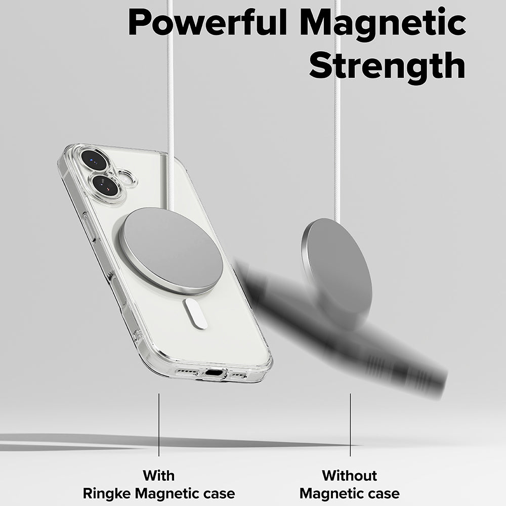 MagSafe-kotelo Apple iPhone 17:lle, Ringke, Fusion, Läpinäkyvä