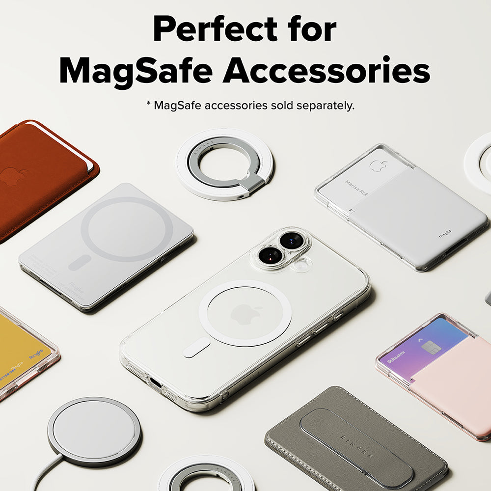 MagSafe-kotelo Apple iPhone 17:lle, Ringke, Fusion, Läpinäkyvä