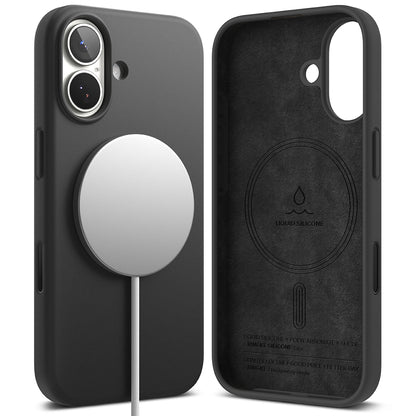 MagSafe-kotelo Apple iPhone 17:lle, Ringke, Silikoni, Musta
