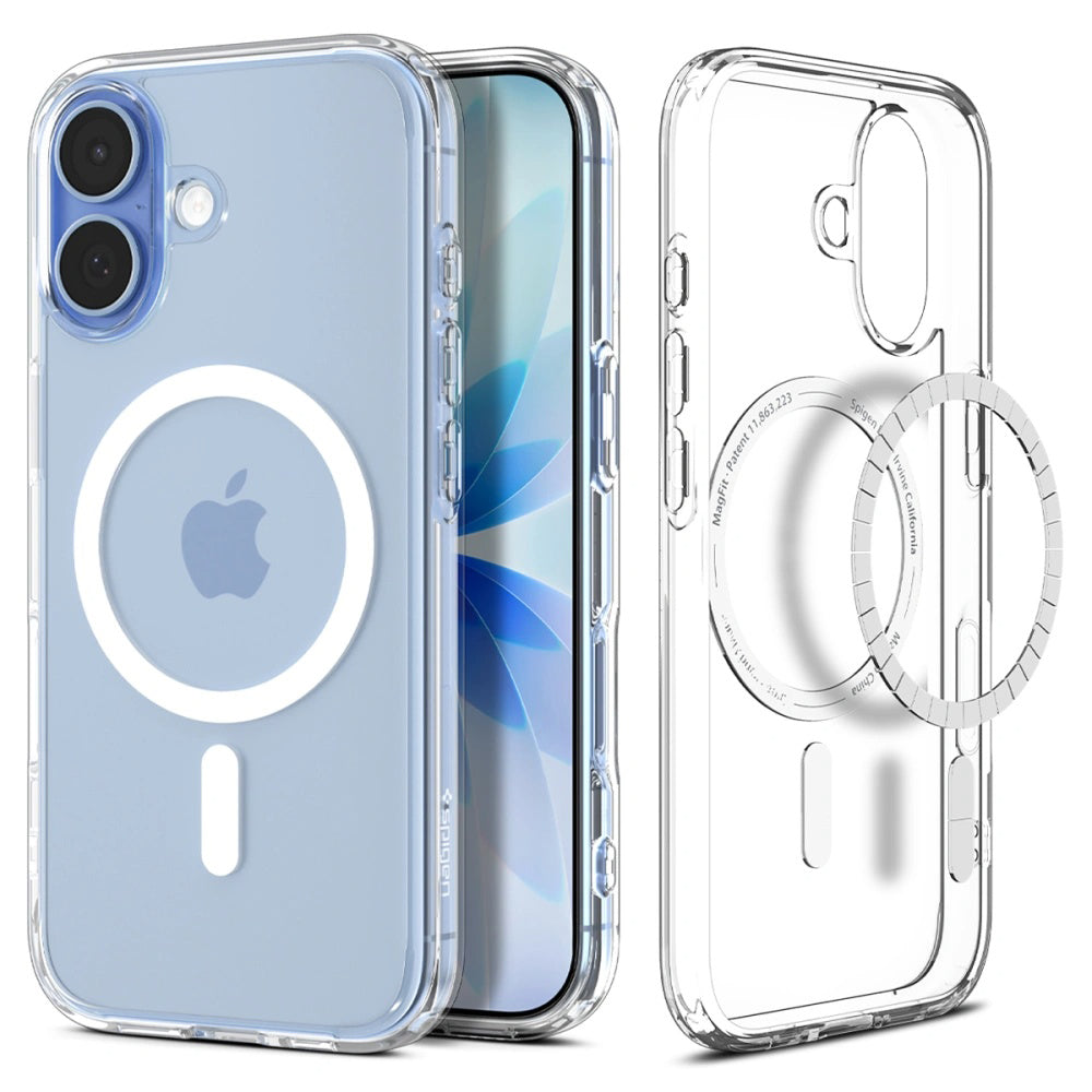MagSafe-kotelo Apple iPhone 17:lle, Spigen, Ultra Hybrid, Valkoinen