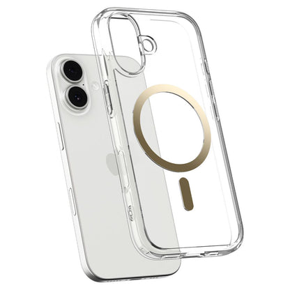 MagSafe-kotelo Apple iPhone 17:lle, Spigen, Ultra Hybrid, Läpinäkyvä Kulta