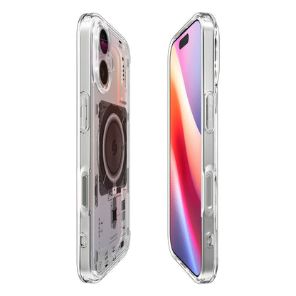 MagSafe-kotelo Apple iPhone 17:lle, Spigen, Ultra Hybrid Neo One, Läpinäkyvä