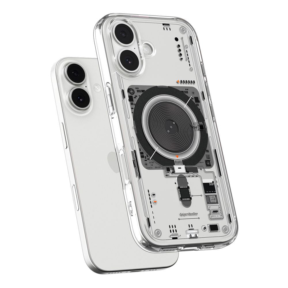 MagSafe-kotelo Apple iPhone 17:lle, Spigen, Ultra Hybrid Neo One, Läpinäkyvä