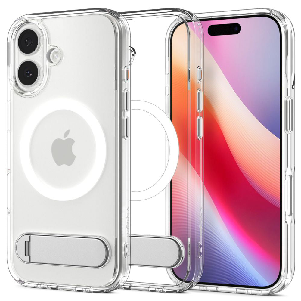 MagSafe-kotelo Apple iPhone 17:lle, Spigen, Ultra Hybrid S, Läpinäkyvä
