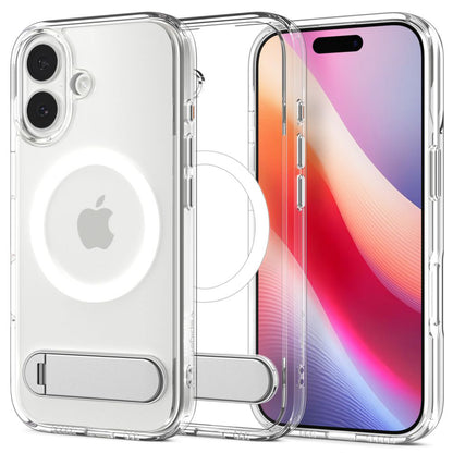 MagSafe-kotelo Apple iPhone 17:lle, Spigen, Ultra Hybrid S, Läpinäkyvä