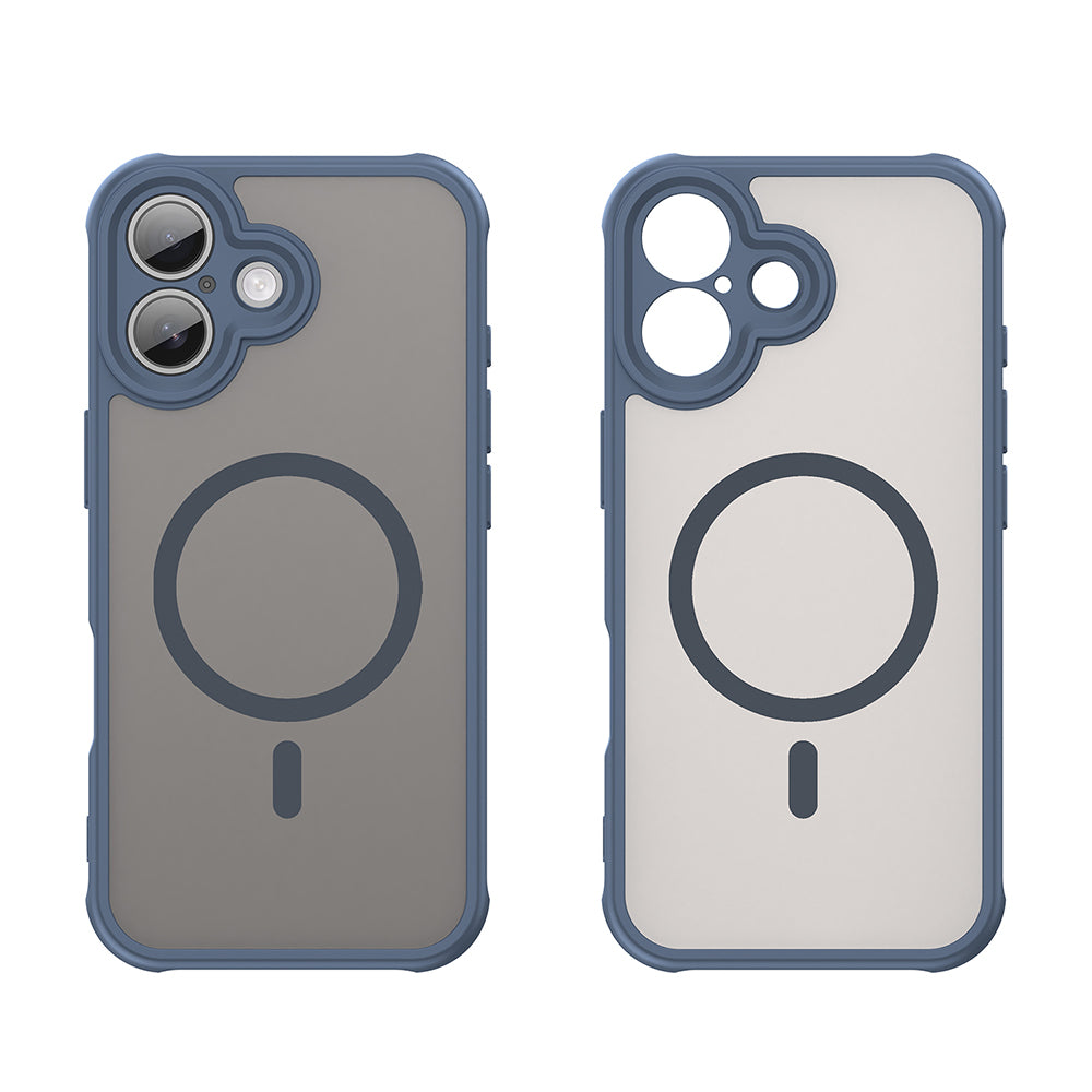 MagSafe-kotelo Apple iPhone 17:lle, Techsuit, HaloFrost II, Tummansininen