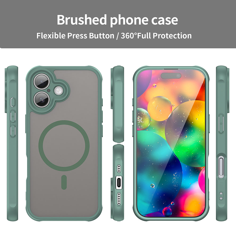 MagSafe-kotelo Apple iPhone 17:lle, Techsuit, HaloFrost II, Vihreä