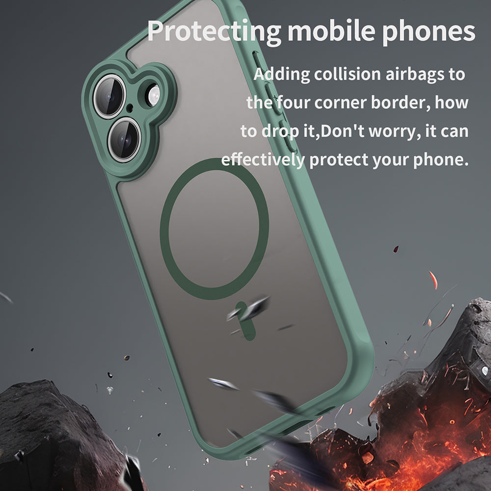 MagSafe-kotelo Apple iPhone 17:lle, Techsuit, HaloFrost II, Vihreä