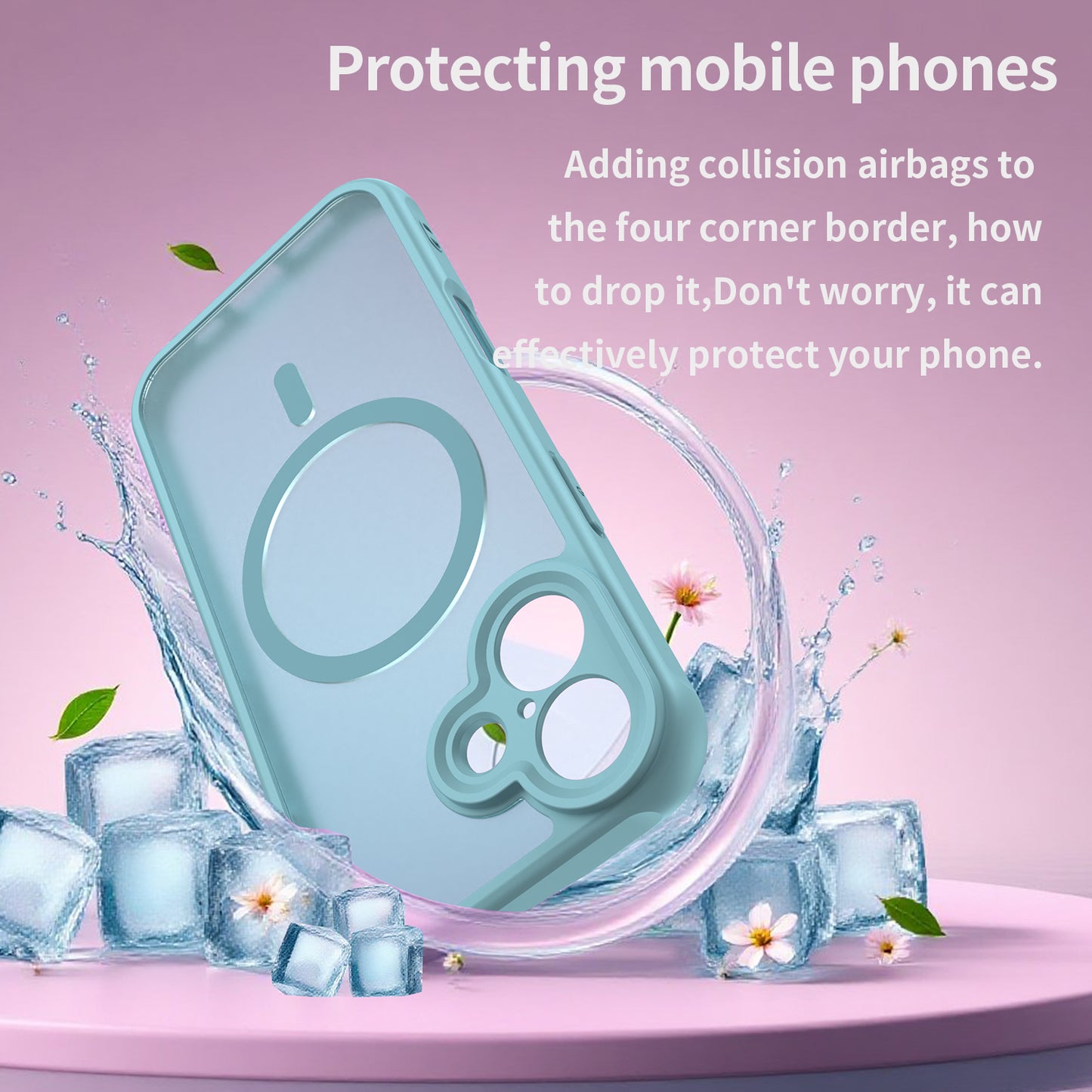 MagSafe-kotelo Apple iPhone 17:lle, Techsuit, HaloFrost II, Vaaleanvihreä