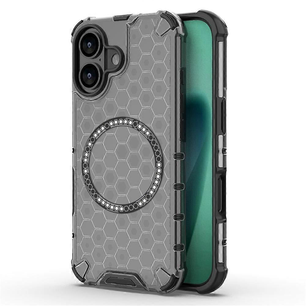 MagSafe-kotelo Apple iPhone 17:lle, Techsuit, HoneyComb Shield, Musta
