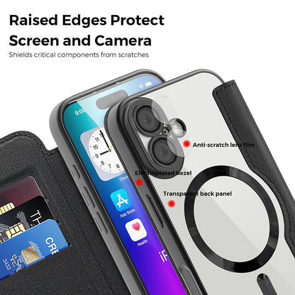 MagSafe-kotelo Apple iPhone 17:lle, Techsuit, SmartMag Book, Violetti