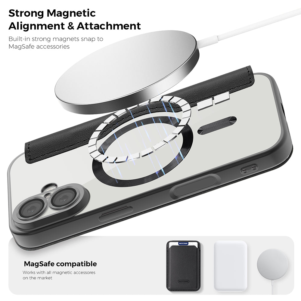MagSafe-kotelo Apple iPhone 17:lle, Techsuit, SmartMag Book, Vihreä.
