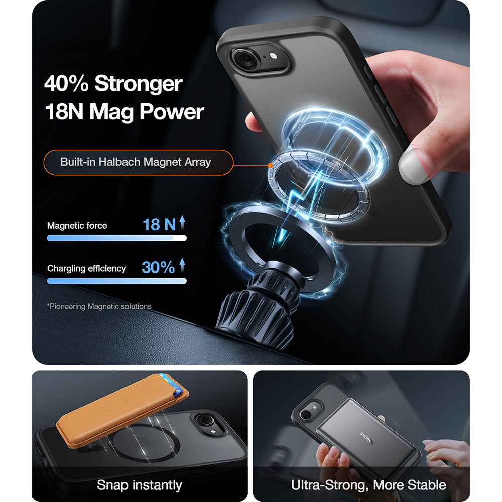 MagSafe-kotelo Apple iPhone 17:lle, Torras, Guardian, Läpinäkyvä